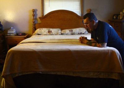 Alex Leal, 59, of Fremont prays to God to help him stay sober. He said he has not used heroin for more than a year. Leal has relapsed multiple times since his late teens, and said it is easy to lose track of how many times he has relapsed.