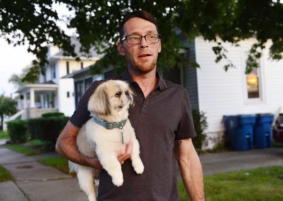 Jeff said he was gone half of each day running to Toledo, Sandusky or Fremont to get drugs. "It is a full-time job getting drugs, especially heroin," Jeff said. Angela said, "Our relationship was nonexistent. It was just based off of our use." Every day at work, Angela said she would think about the alcohol she would buy on the way home from work and hope her boyfriend had drugs so she could feel good enough to get through the night.