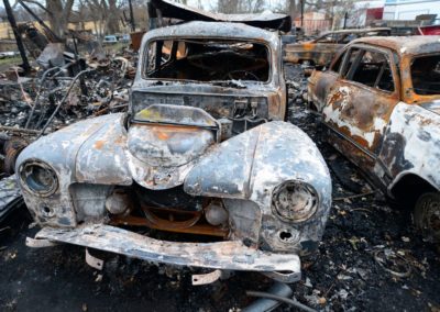 A 1948 Ford burned in the barn fire on Oct. 14, three weeks before the tornado severely damaged the Weyer's house. The family took the vintage cars to shows around Ohio, Michigan and Indiana.